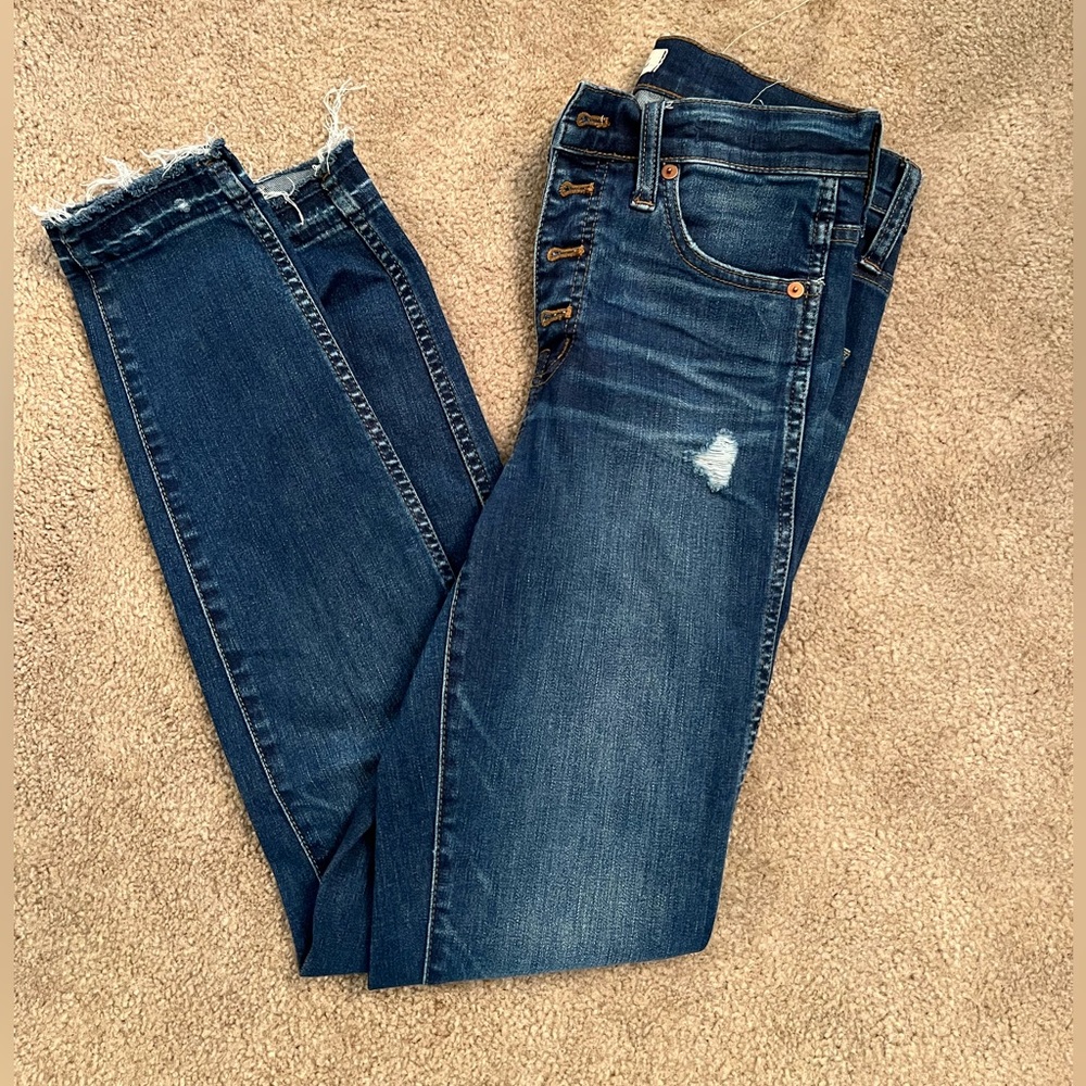 Madewell skinny jeans. 10 inch high rise